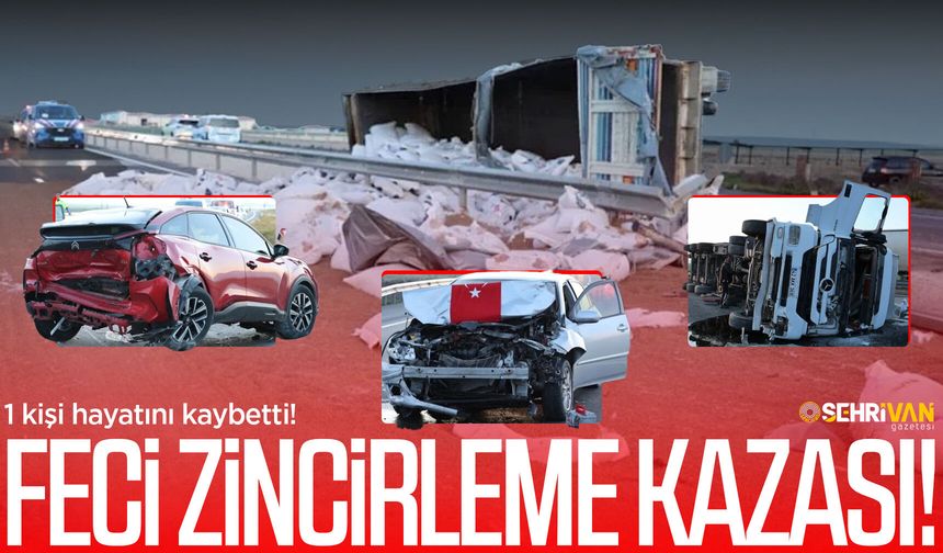 Zincirleme kaza: İki ayrı kazada 1 kişi öldü, 5 kişi yaralandı!