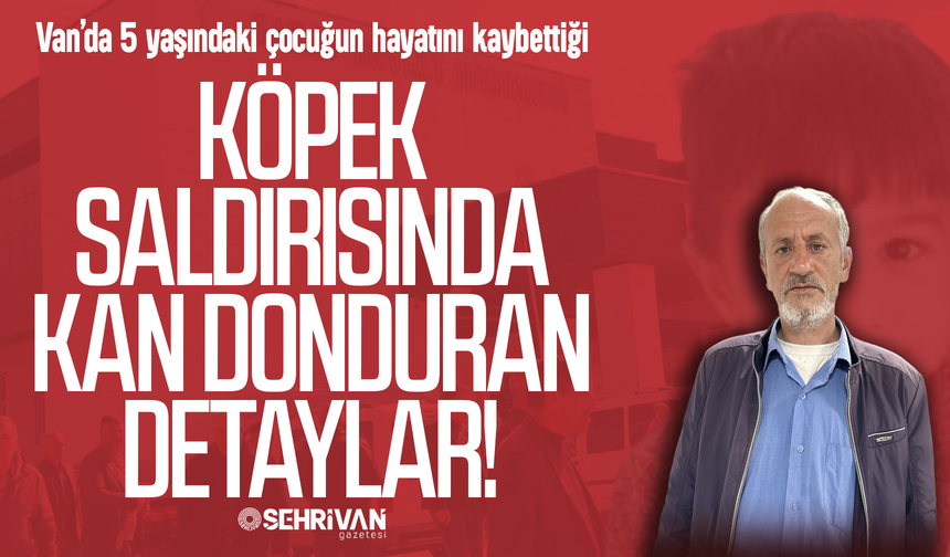 Van’da 5 yaşındaki çocuğun hayatını kaybettiği köpek saldırısında kan donduran detaylar!