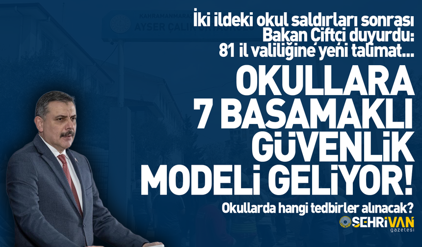 Van’daki okullara 7 basamaklı güvenlik modeli geliyor!
