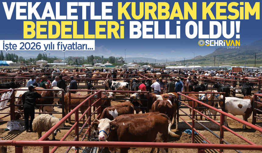 Kurban kesim bedelleri açıklandı! İşte 2026 yılı fiyatları