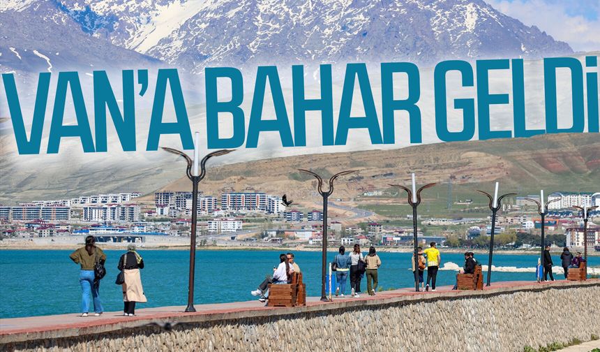 Havalar sıcak, Van Gölü Sahili doldu taştı!