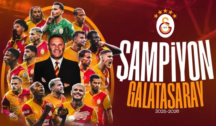 Galatasaray 26. şampiyonluğunu ilan etti!