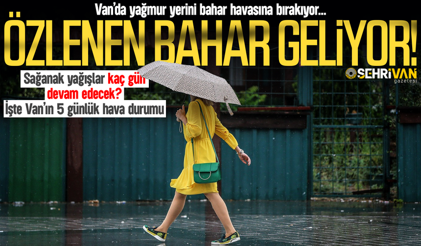 Van’a bahar havası geliyor: Meteoroloji tarih verdi!