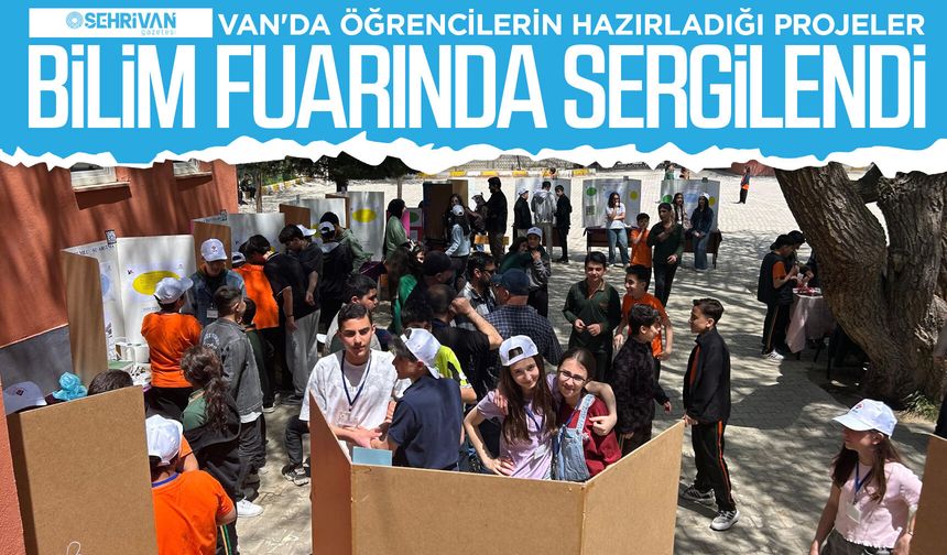 Van'da öğrencilerin hazırladığı projeler bilim fuarında sergilendi