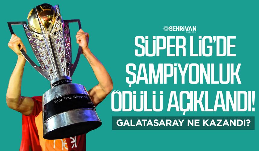Süper Lig’de şampiyonluk ödülü açıklandı! Galatasaray ne kazandı?
