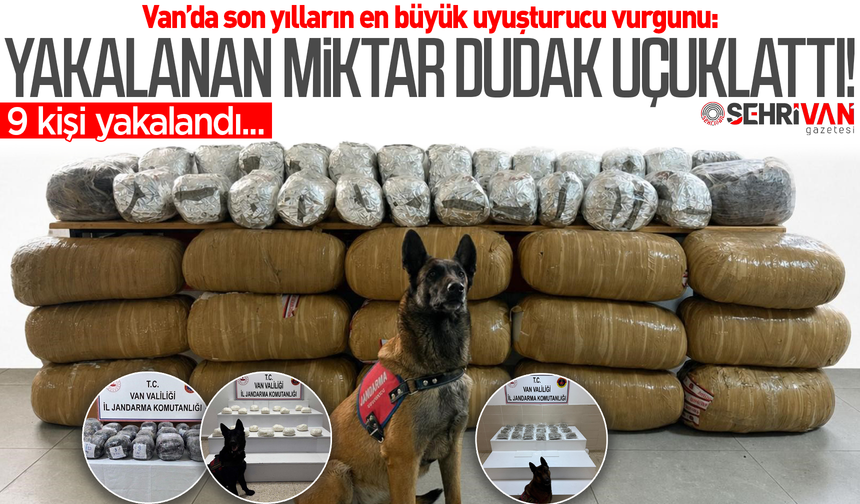 Van’da son yılların en büyük uyuşturucu vurgunu: Yakalanan miktar dudak uçuklattı!