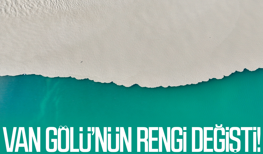 Van Gölü ikiye bölündü! İşte o şaşırtan görüntüler…