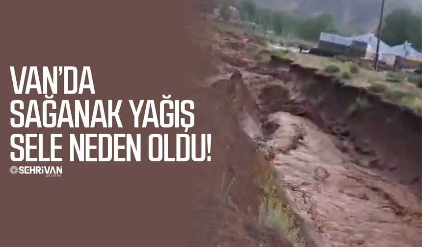 Van’da sağanak yağış sele neden oldu!