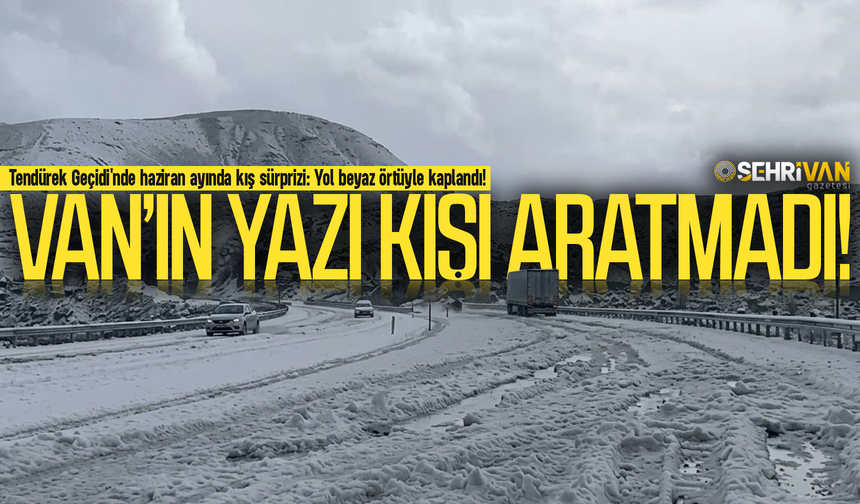 Van yaz günü kışı yaşadı! İşte kışı aratmayan o görüntüler...