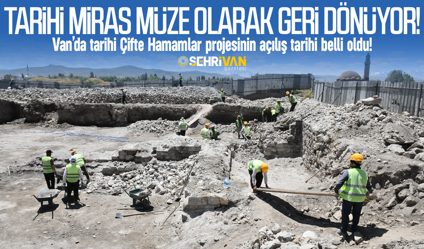 Vali Balcı'dan Vanlılara müjde! Tarihi çifte hamamlar müze olarak açılıyor