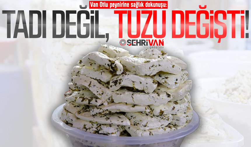Van Otlu peynirine sağlık dokunuşu: Tadı değil, tuzu değişti!