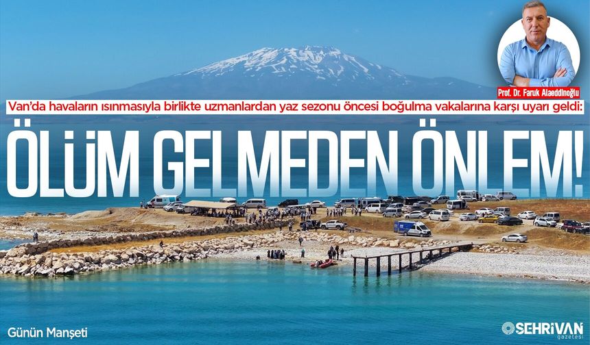 Van Gölü’nde o alan yasaklanmalı! Prof. Dr. Faruk Alaeddinoğlu'ndan Van Gölü için kritik uyarı!