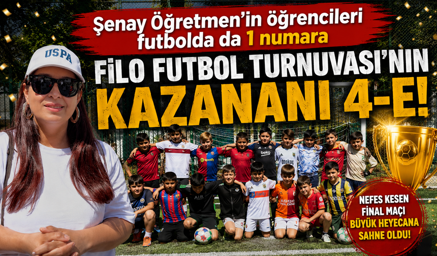 Şenay öğretmenin öğrencileri futbolda da 1 numara