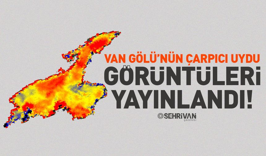 Van Gölü’nün çarpıcı uydu görüntüleri yayınlandı!