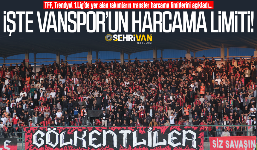 Vanspor’un transfer harcama limiti belli oldu!