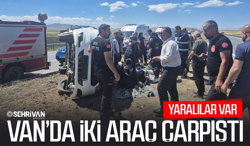 Van’da iki araç çarpıştı: Yaralılar var