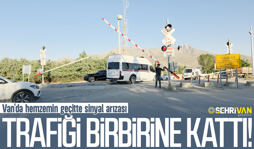 Van'da sinyal arızası trafiği birbirine kattı!
