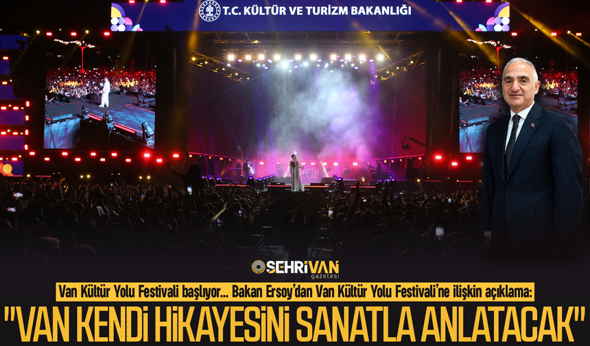 Bakan Ersoy: Van kendi hikayesini sanatla anlatacak!