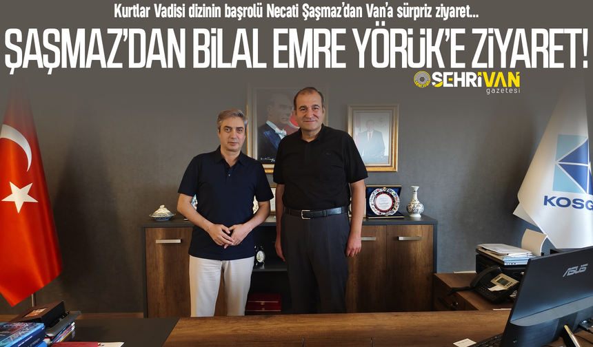 Kurtlar Vadisi dizinin başrolü Necati Şaşmaz’dan Van’a sürpriz ziyaret