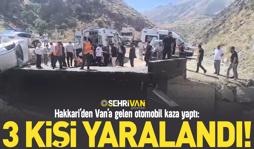 Hakkari’den Van’a gelen otomobil kaza yaptı: 3 yaralı!