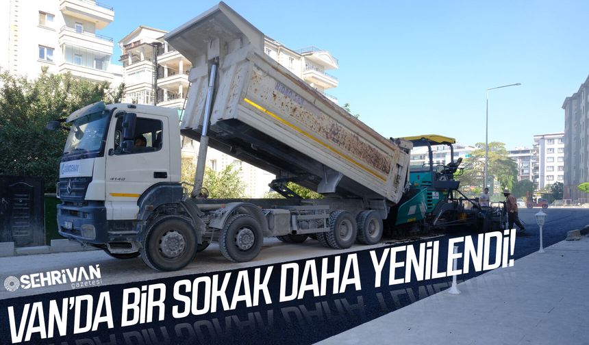 Van’da bir sokak daha yenilendi!