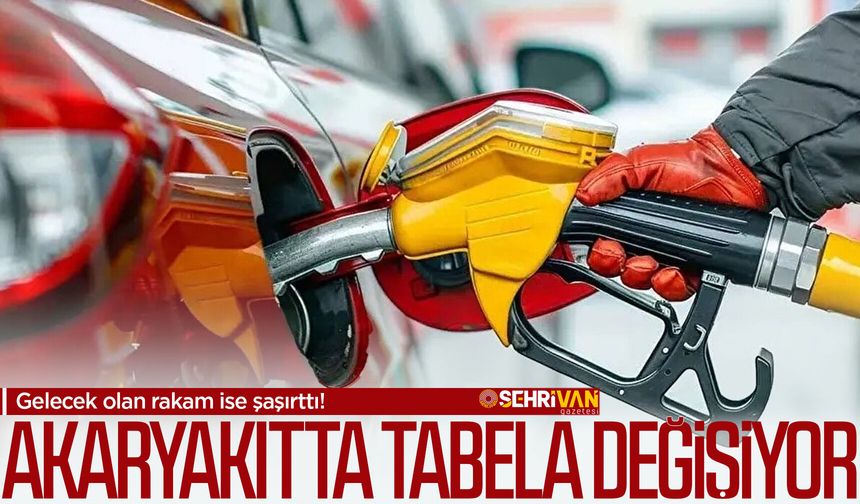 Akaryakıtta tabela değişiyor: Gelen rakam ise şaşırttı!