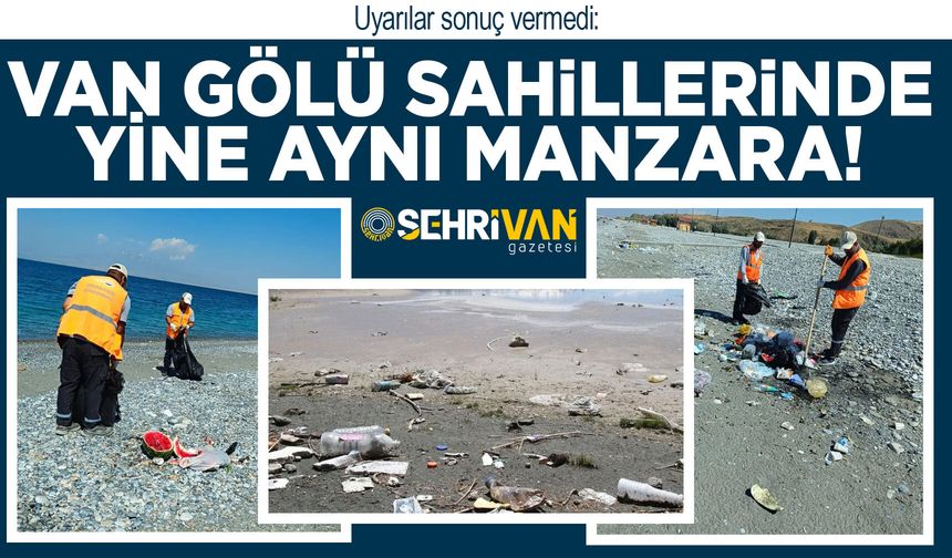 Uyarılar sonuç vermedi: Van Gölü sahillerinde yine aynı manzara!