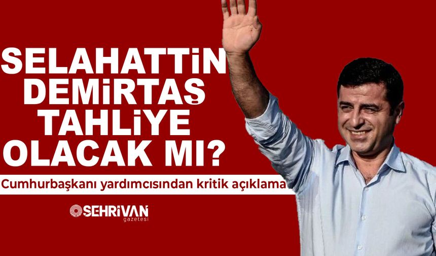 Selahattin Demirtaş tahliye olacak mı? Cumhurbaşkanı yardımcısından kritik açıklama