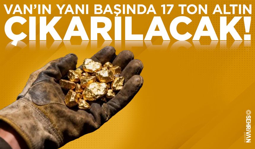 Van’ın yanı başında 17 ton altın çıkarılacak!