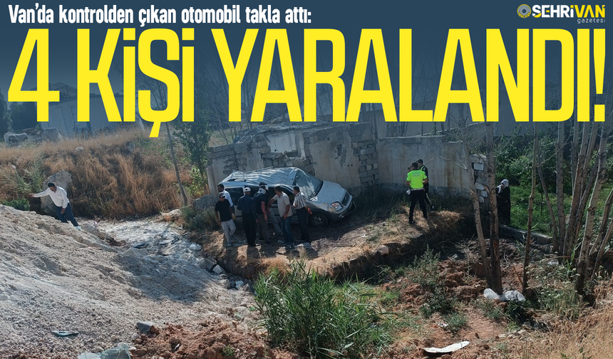 Van’da kamyonet takla attı: Çok sayıda yaralı var!
