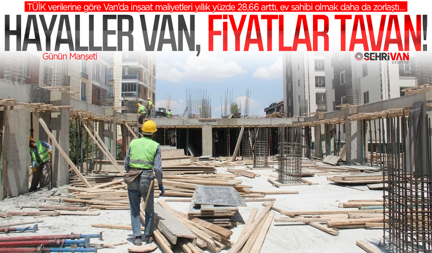 Van’da altın değil konut katlanıyor: Van’da ortalama konut ve kira fiyatları belli oldu!