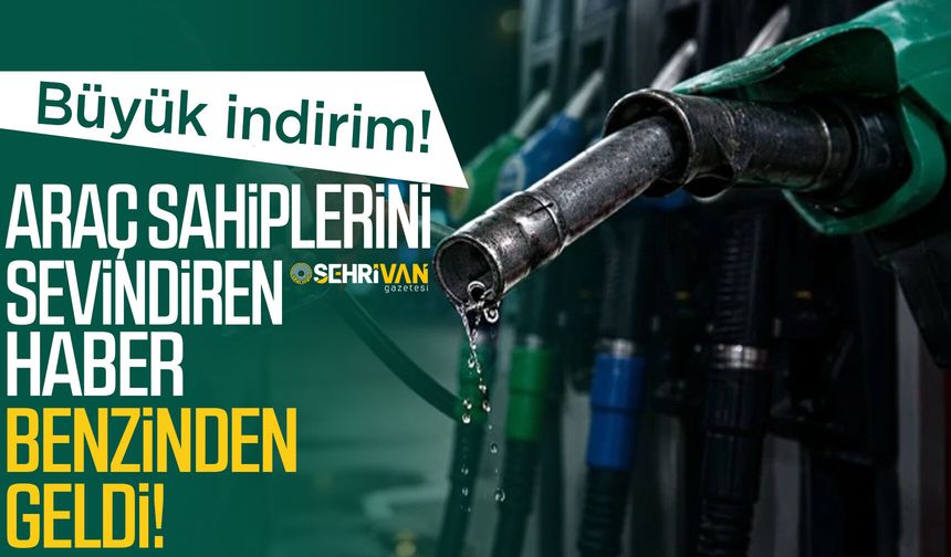 Büyük indirim: Araç sahiplerini sevindiren haber, benzinden geldi!