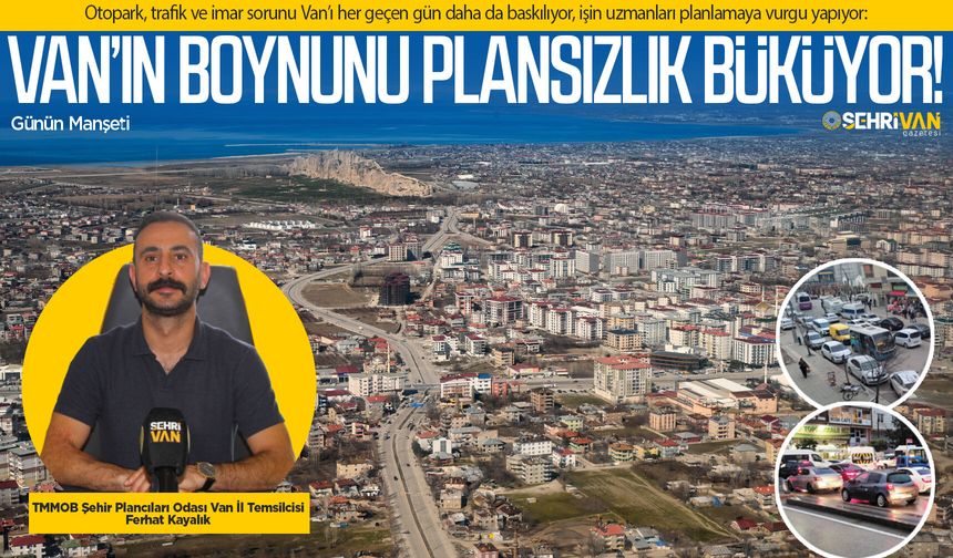 Van sıkıştı kaldı!