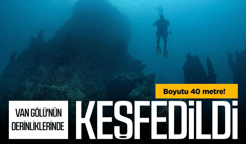 Van Gölü'nün derinliklerinde keşfedildi: Boyutu 40 metre!