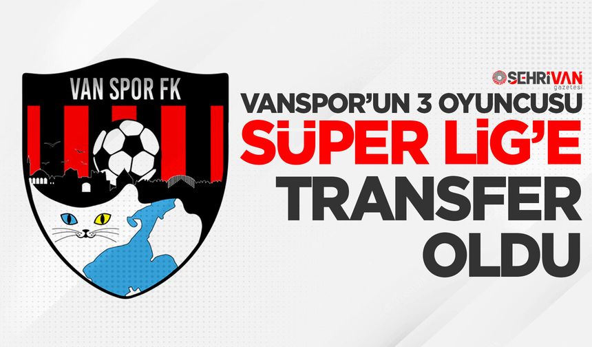 Vanspor’un 3 oyuncusu Süper Lig’e transfer oldu