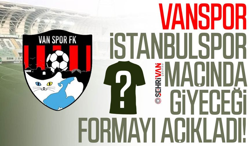 Vanspor, İstanbulspor maçında giyeceği formayı açıkladı!