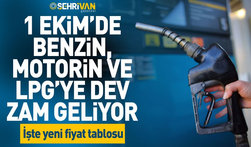 Sürücüler dikkat! 1 Ekim’de benzin, motorin ve LPG’ye dev zam geliyor: İşte yeni fiyat tablosu