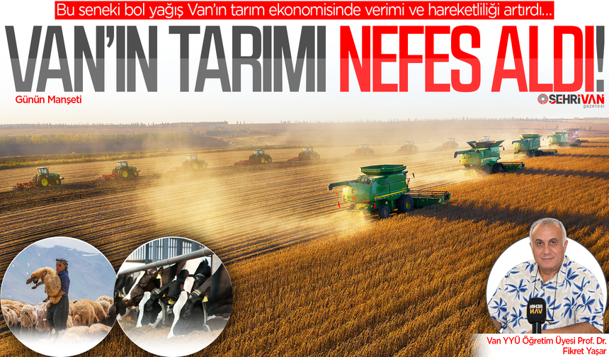 Yağış bereketi Van’da verimi arttırdı!