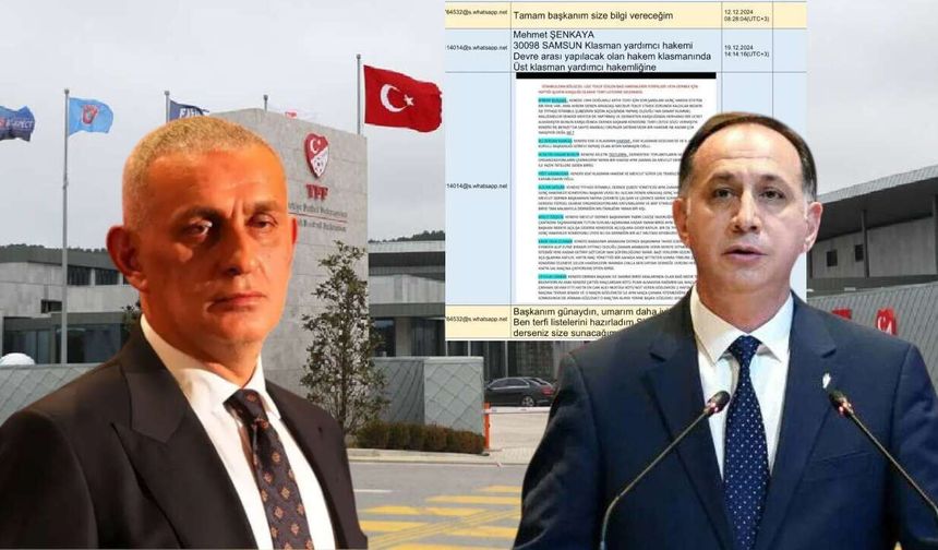 TFF Başkanı Hacıosmanoğlu ile MHK Başkanı Gündoğdu’nun yazışmaları ortaya çıktı