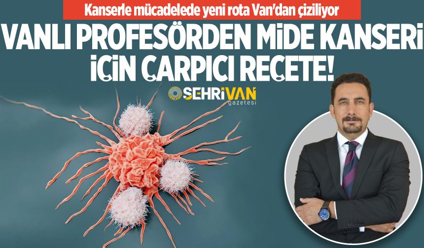 Kanserle mücadelede yeni rota Van'dan çiziliyor: Vanlı profesörden mide kanseri için çarpıcı reçete!