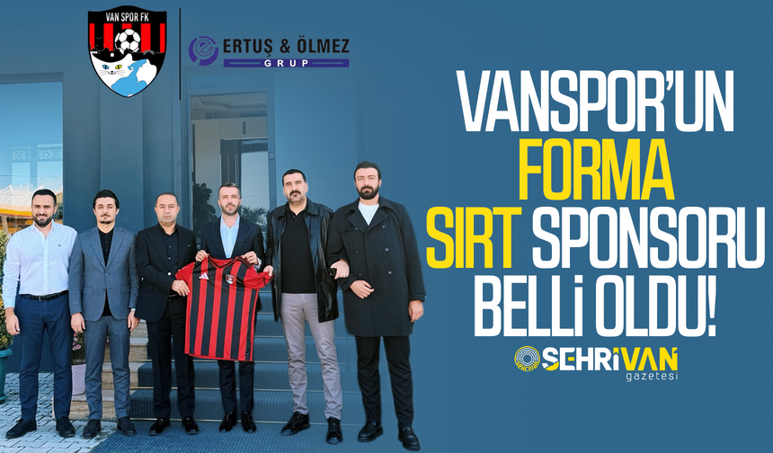 Vanspor’un forma sırt sponsoru belli oldu!