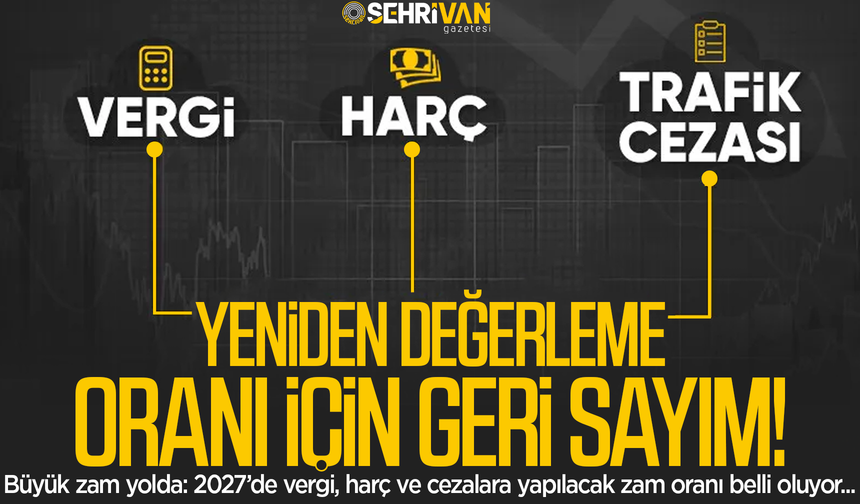 Yeniden değerleme oranı için geri sayım: Vergi, harç ve cezalara büyük zam geliyor!
