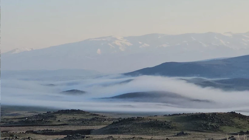 Van Gölü kıyısında masalsı gün doğumu!