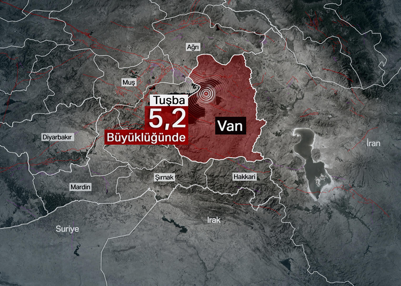 Van'ın 100 yıllık deprem haritası ortaya çıktı!