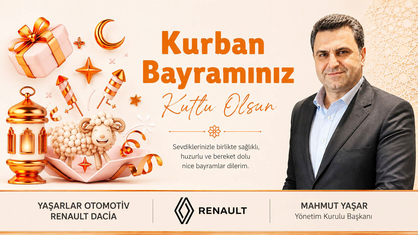 Yaşarlar Otomotiv Yönetim Kurulu Başkanı Mahmut Yaşar’dan kurban bayramı mesajı!
