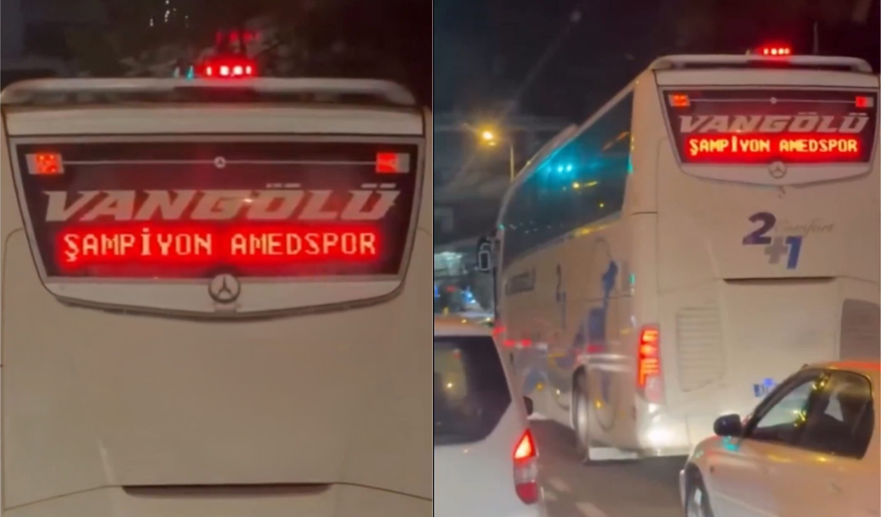 Van otobüsündeki yazı Trabzon’da gerginlik yarattı!