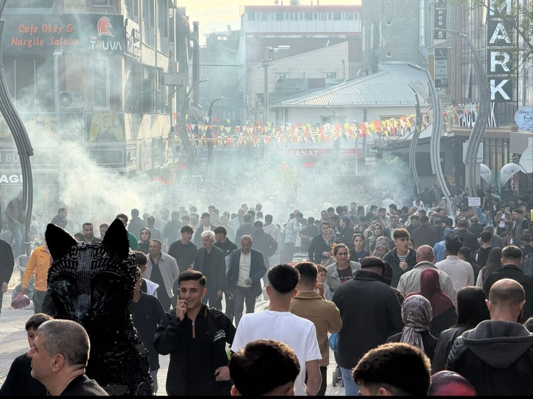 Van'da cumhuriyet caddesi trafiğe kapatıldı, seyyara açıldı: Van sokakları yine Hindistan'a döndü!