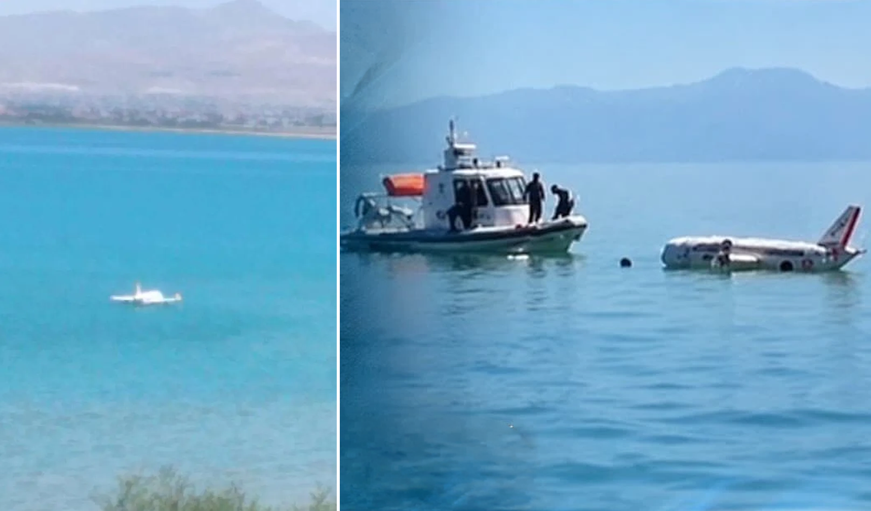 Van Gölü'nde uçak kazası alarmı: Herkes gerçek sandı, gerçek sonradan ortaya çıktı!