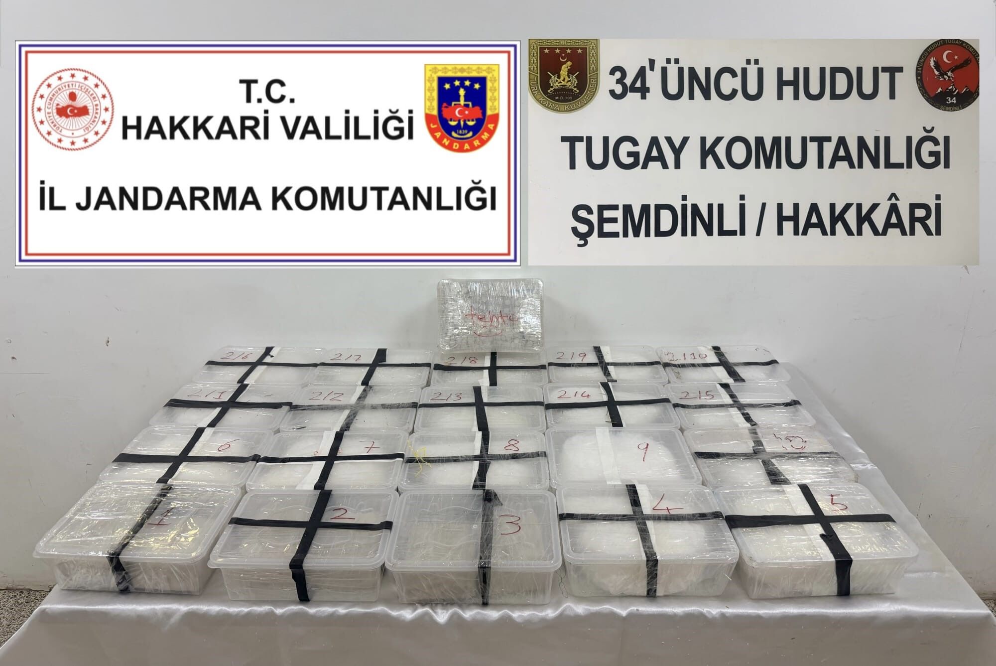 Arazide 2 çuval uyuşturucu ele geçirildi!