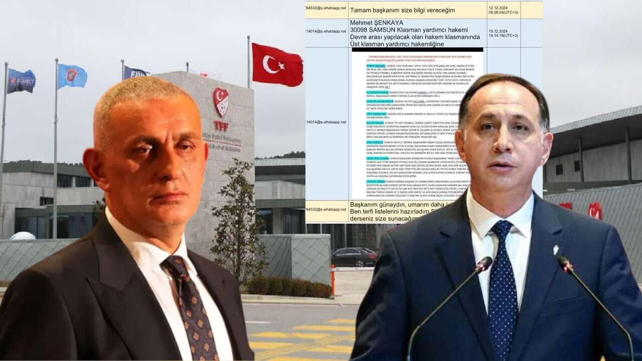 TFF Başkanı Hacıosmanoğlu ile MHK Başkanı Gündoğdu’nun yazışmaları ortaya çıktı